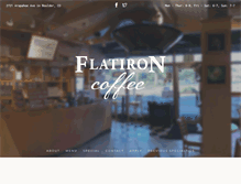 Tablet Screenshot of flatironcoffee.com